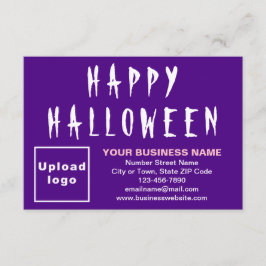 Halloween Small Lila Flat Card