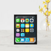Halloween Smartphone Mobile App Karte (Gelbe Blume)