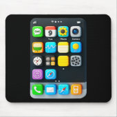 Halloween Smartphone Mobile App Mousepad (Vorne)