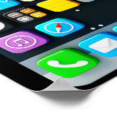 Halloween Smartphone Mobile App Poster (Ecke)