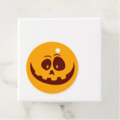 Halloween Smiley Orange und Brown Geschenkanhänger (Beispiel)