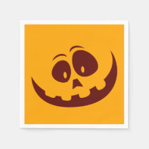 Halloween Smiley Orange und Brown