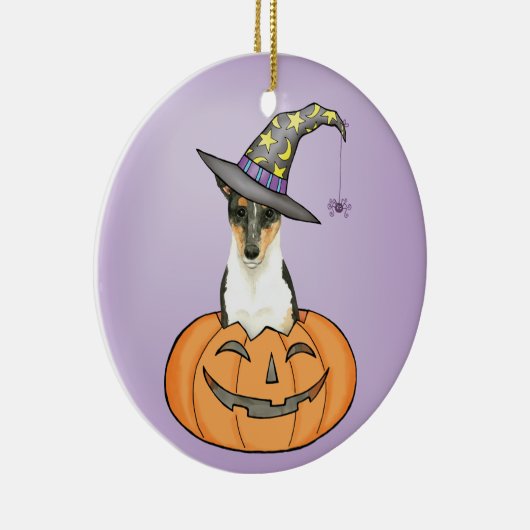 Halloween Smooth Collie Keramik Ornament (Rechts)
