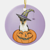 Halloween Smooth Collie Keramik Ornament (Vorne)