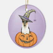 Halloween Smooth Collie Keramik Ornament (Links)
