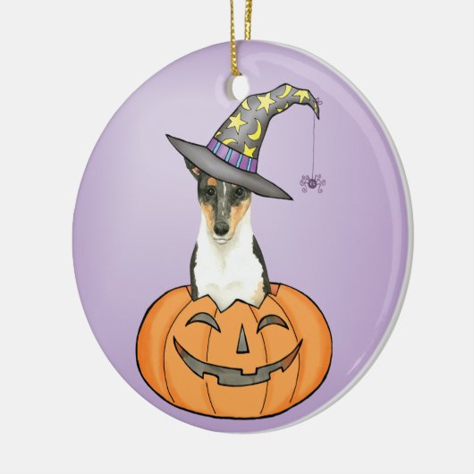 Halloween Smooth Collie Keramik Ornament (Links)