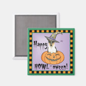 Halloween Smooth Collie Magnet (Vorderseite/Rückseite)