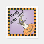 Halloween Smooth Collie Serviette (Vorderseite)