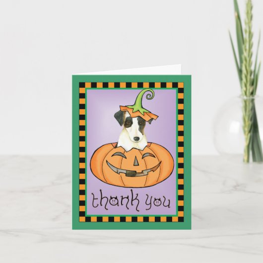 Halloween Smooth Fox Terrier Danke (Vorderseite)