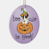 Halloween Smooth Fox Terrier Keramik Ornament (Rechts)