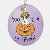 Halloween Smooth Fox Terrier Keramik Ornament (Links)