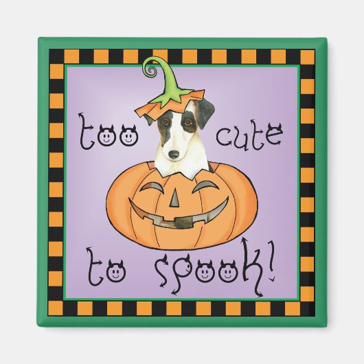 Halloween Smooth Fox Terrier Magnet (Vorne)