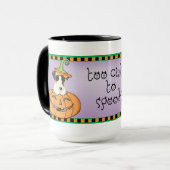 Halloween Smooth Fox Terrier Tasse (Vorderseite Links)