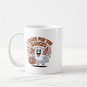 Halloween Snacks Ghost Funny Trick-oder-Leckerei C Kaffeetasse (Links)