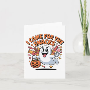 Halloween Snacks Ghost Funny Trick-oder-Leckerei C Karte
