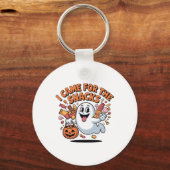 Halloween Snacks Ghost Funny Trick-oder-Leckerei C Schlüsselanhänger (Vorderseite)