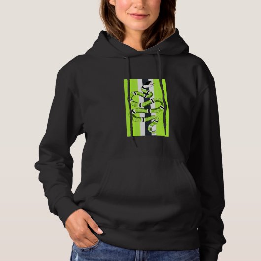 Halloween Snake Em Sneaker Match 6 Electric Gr Hoodie (Vorderseite)