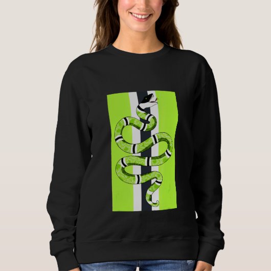 Halloween Snake Em Sneaker Match 6 Electric Gr Sweatshirt (Vorderseite)