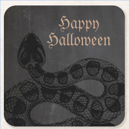 Halloween Snake Rechteckiger Pappuntersetzer