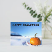 Halloween Snow Postkarte (Stehend Vorderseite)