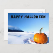 Halloween Snow Postkarte (Vorne/Hinten)