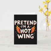 Halloween, so als wäre ich ein heißes Kostümhühnch Karte (Gelbe Blume)