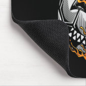 Halloween Soccer Skeleton Mousepad (Ecke)