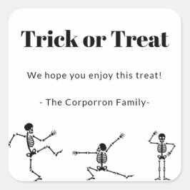 Halloween Social Distancing Candy Stickers