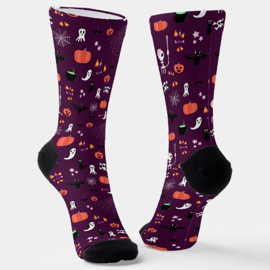 Halloween Socken (Gewinkelt)