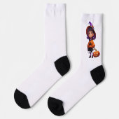 Halloween Socken (Linkes Detail)