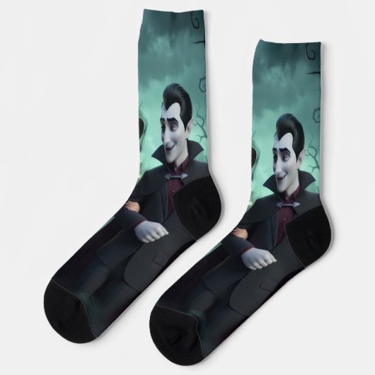 Halloween Socken (Linkes Detail)