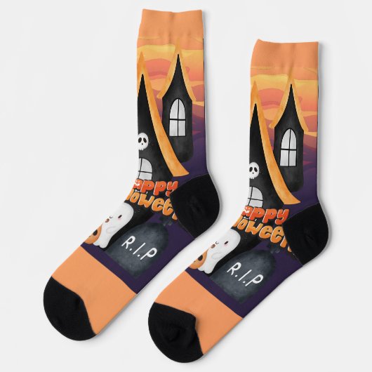 halloween socken (Linkes Detail)