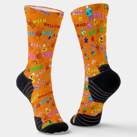 Halloween Socken (Gewinkelt)
