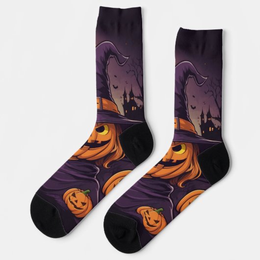 Halloween- Socken (Linkes Detail)