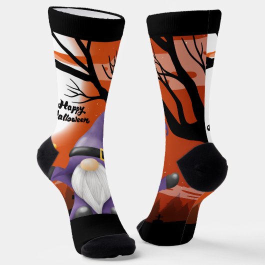 halloween socken (Gewinkelt)