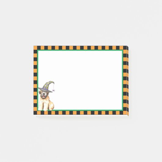 Halloween Soft Coated Wheaten Terrier Post-it Klebezettel (Vorderseite)