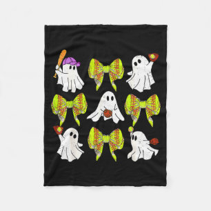 Halloween Softball Geister Softball Tochter Mädche Fleecedecke