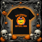 Halloween Softball-Mama | Spooky Witch Ball T-Shirt