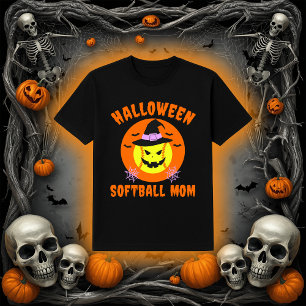 Halloween Softball-Mama Spukball der Hexen T-Shirt