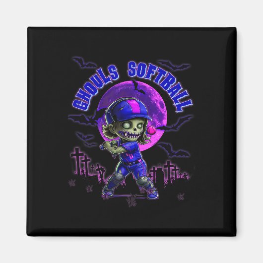 Halloween Softll für Mädchen Gruseliger Zombie Tt Magnet (Vorne)