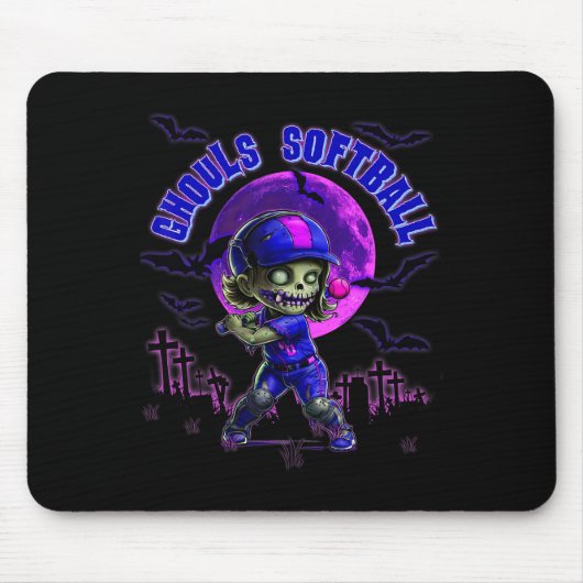 Halloween-Software für Mädchen Gruseliger Zombie-T Mousepad (Vorne)