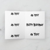 Halloween-Sohngeburtstag Karte (Innenseite)