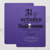 Halloween Soiree Einladung (Vorne/Hinten)