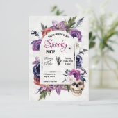 Halloween Soiree Einladung (Stehend Vorderseite)