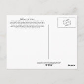 Halloween Soiree Postkarte (Rückseite)