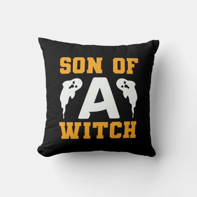 Halloween Son of A Witch Birthday Kissen (Vorderseite)