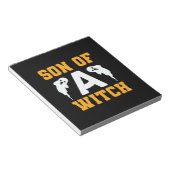 Halloween Son of A Witch Birthday Notizblock (angewinkelt)