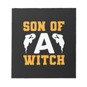 Halloween Son of A Witch Birthday Notizblock