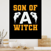 Halloween Son of A Witch Birthday Poster (Küche)