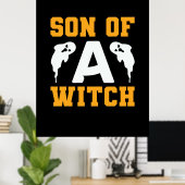 Halloween Son of A Witch Birthday Poster (Heimbüro)